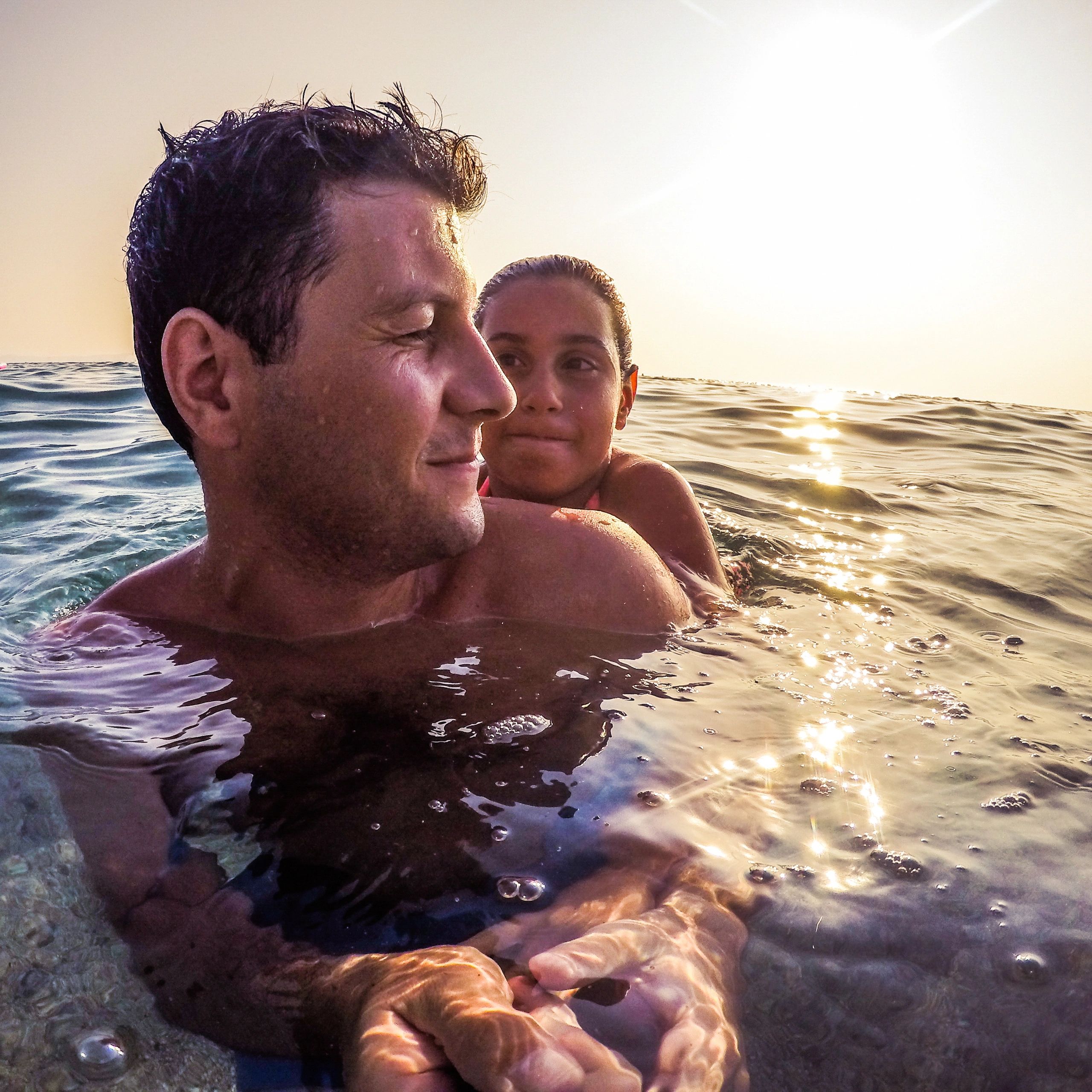 Couple enjoying a tropical vacation